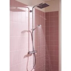 Hansgrohe Crometta E 240 1jet Showerpipe -Megabad Verkäufe hersteller hansgrohe brausenprogramm showerpipe crometta 240 13918351
