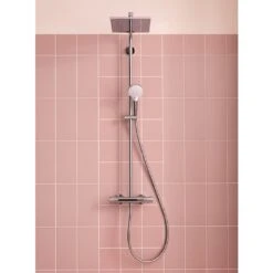 Hansgrohe Crometta E 240 1jet Showerpipe -Megabad Verkäufe hersteller hansgrohe brausenprogramm showerpipe crometta 240 13918352