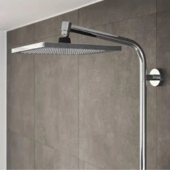 Hansgrohe Crometta E 240 1jet Showerpipe EcoSmart 9 Hansgrohe Crometta E 240 1jet Showerpipe EcoSmart -Megabad Verkäufe hersteller hansgrohe brausenprogramm showerpipe crometta 240 13918740