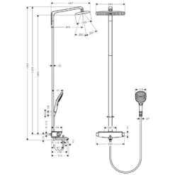 Hansgrohe Raindance Select Showerpipe 360 Wanne -Megabad Verkäufe hersteller hansgrohe brausenprogramm showerpipe raindance select 1122534