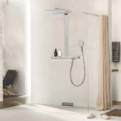 Hansgrohe Rainmaker Select 460 3jet Showerpipe -Megabad Verkäufe hersteller hansgrohe brausenprogramm showerpipe rainmaker select 1210503