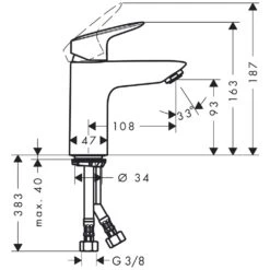 Hansgrohe Logis Einhebel-Waschtischmischer 100 Mit Push-Open -Megabad Verkäufe hersteller hansgrohe logis waschtisch einhebel waschtischmischer 1125019