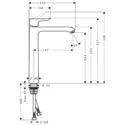 Hansgrohe Metris Einhebel-Waschtischmischer 260 Für Waschschüsseln -Megabad Verkäufe hersteller hansgrohe metris waschtisch einhebel waschtischmischer 1124970
