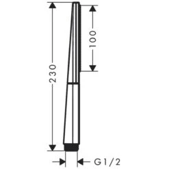 Hansgrohe Rainfinity Stabhandbrause 100 1jet -Megabad Verkäufe hersteller hansgrohe rainfinity handbrausen stabhandbrause 100 2385670
