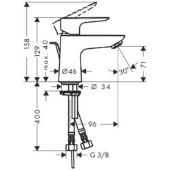Hansgrohe Talis E Einhebel-Waschtischmischer 80 Mit Zugstangen-Ablaufgarnitur -Megabad Verkäufe hersteller hansgrohe talis waschtisch einhebel waschtischmischer 1125513