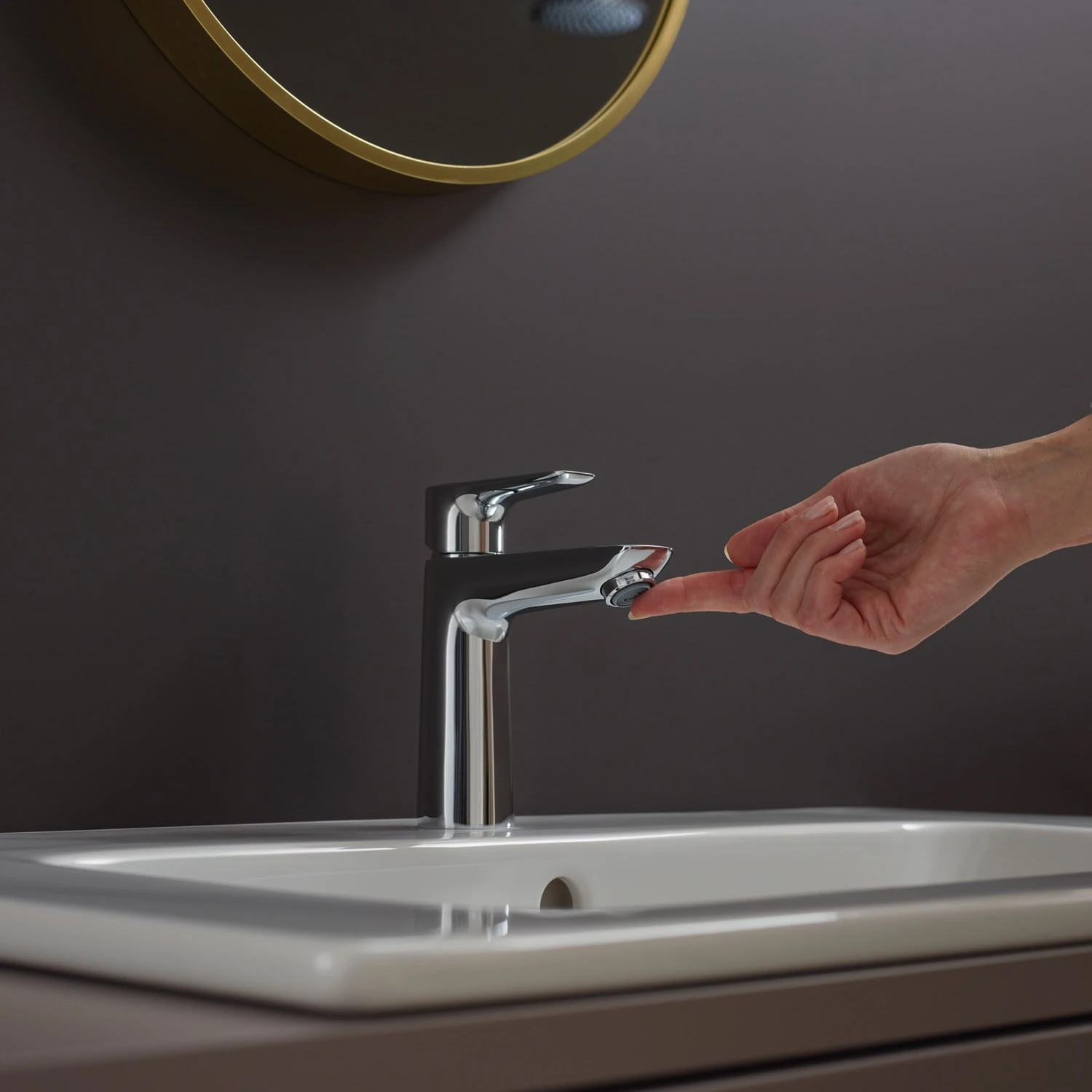Hansgrohe Talis E Einhebel-Waschtischmischer 110 Mit Push-Open-Ablaufgarnitur 8 Hansgrohe Talis E Einhebel-Waschtischmischer 110 Mit Push-Open-Ablaufgarnitur – Bild 6