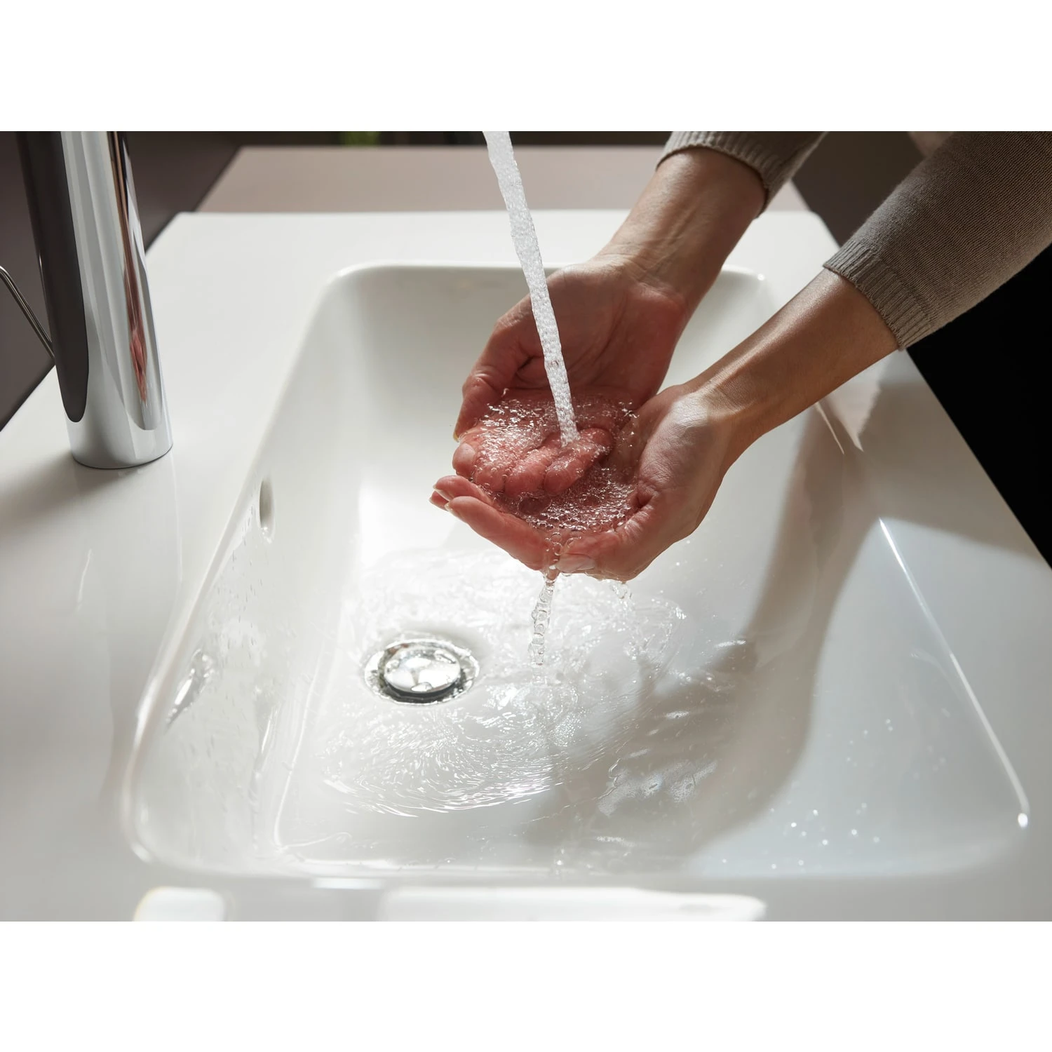 Hansgrohe Talis E Einhebel-Waschtischmischer 110 Mit Push-Open-Ablaufgarnitur 9 Hansgrohe Talis E Einhebel-Waschtischmischer 110 Mit Push-Open-Ablaufgarnitur – Bild 7