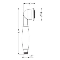 Herzbach LIVING SPA Retro Handbrause -Megabad Verkäufe hersteller herzbach brausenprogramm handbrausen living spa 6979508