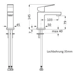 Herzbach NEO CASTELL Waschtisch-Einlochbatterie S-Size Ohne Ablaufgarnitur 7 Herzbach NEO CASTELL Waschtisch-Einlochbatterie S-Size Ohne Ablaufgarnitur -Megabad Verkäufe hersteller herzbach neo castell waschtisch einlochbatterie 6979244