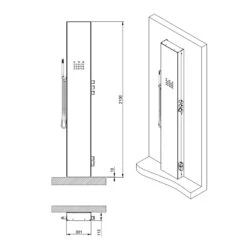 HOESCH SemcePerience Paneel Für Dampfbad, Einbauvariante 5 HOESCH SemcePerience Paneel Für Dampfbad, Einbauvariante -Megabad Verkäufe hersteller hoesch dampfbaeder semceperience paneel dampfbad 2956567