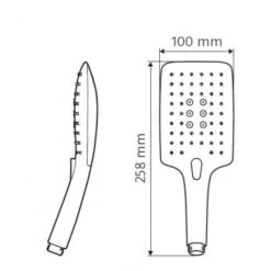 HSK Design-Handbrause AquaSwitch Softcube -Megabad Verkäufe hersteller hsk armaturen brause design handbrause 636318
