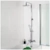 HSK Shower-Set Modell RS 200 Thermostat Für Badewanne, Kopfbrause Flach, Rund 30 Cm -Megabad Verkäufe hersteller hsk duschsysteme shower set 200 599425