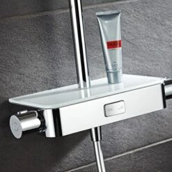 HSK AquaSwitch RS 200 Thermostat Shower-Set, Kopfbrause Superflach Ø 25 Cm -Megabad Verkäufe hersteller hsk duschsysteme shower set 200 684193