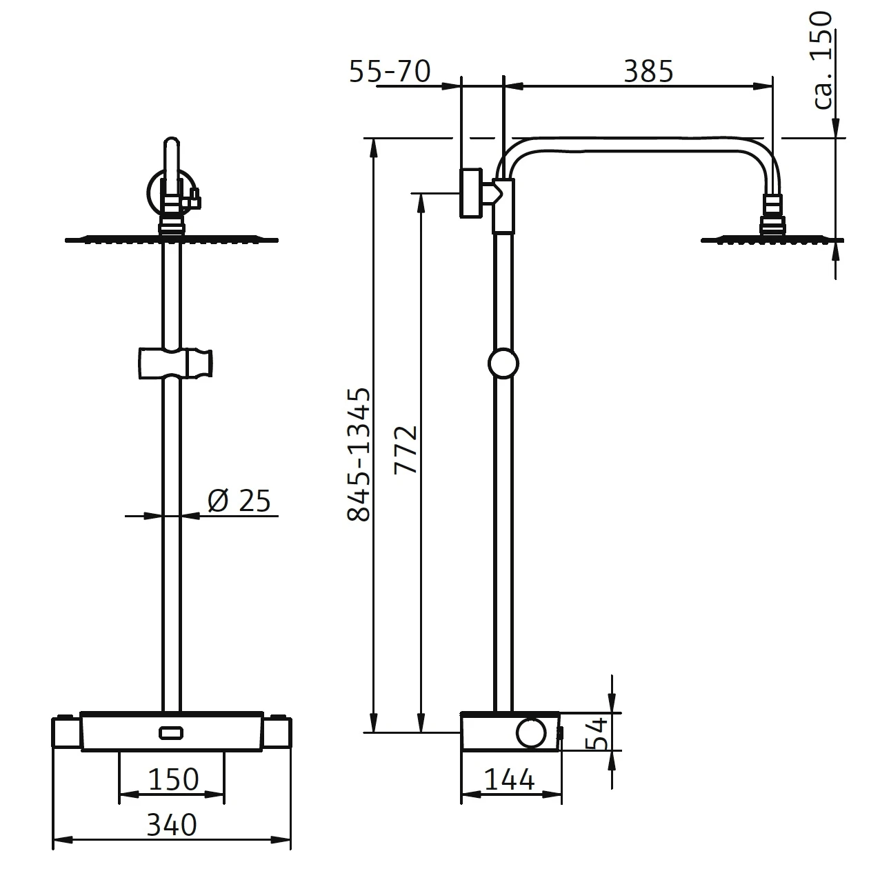 HSK RS Softcube Shower-Set AquaSwitch Mit Thermostat Und Kopfbrause 30 X 20 Cm 7 HSK RS Softcube Shower-Set AquaSwitch Mit Thermostat Und Kopfbrause 30 X 20 Cm – Bild 5