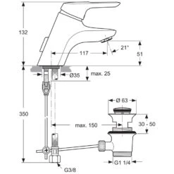 Ideal Standard CeraMix Blue Waschtischarmatur Piccolo 5 Ideal Standard CeraMix Blue Waschtischarmatur Piccolo -Megabad Verkäufe hersteller ideal standard armaturen ceramix blue 1072732