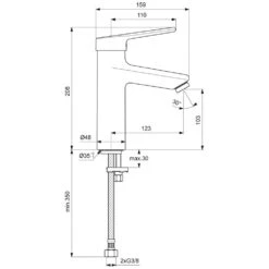 Ideal Standard CeraPlus 2 Waschtischarmatur Grande Ohne Metallablauf 5 Ideal Standard CeraPlus 2 Waschtischarmatur Grande Ohne Metallablauf -Megabad Verkäufe hersteller ideal standard armaturen ceraplus 2 1244407
