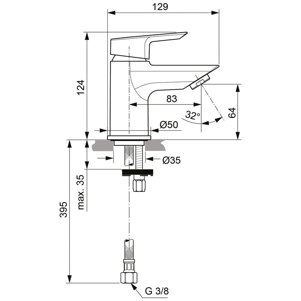 Ideal Standard Tesi Einhebel-Waschtischarmatur Piccolo 4 Ideal Standard Tesi Einhebel-Waschtischarmatur Piccolo – Bild 2