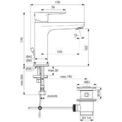 Ideal Standard Cerafine O Einhebel-Waschtischarmatur Grande Mit Ablaufgarnitur 13 Ideal Standard Cerafine O Einhebel-Waschtischarmatur Grande Mit Ablaufgarnitur -Megabad Verkäufe hersteller ideal standard badarmaturen cerafine o 5420075