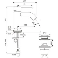 Ideal Standard Ceraline Waschtischarmatur Mit Push-Open Ventil 13 Ideal Standard Ceraline Waschtischarmatur Mit Push-Open Ventil -Megabad Verkäufe hersteller ideal standard badarmaturen ceraline waschtisch 5419778