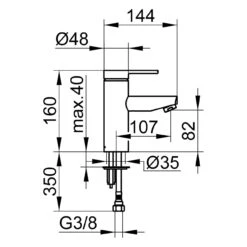 Keuco Plan Blue Einhebel-Waschtischmischer Ohne Ablaufgarnitur -Megabad Verkäufe hersteller keuco armaturen collection plan blue 13901873