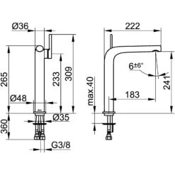 Keuco EDITION 400 Einhebel-Waschtischmischer 240, Ohne Ablaufgarnitur -Megabad Verkäufe hersteller keuco armaturen edition 400 waschtisch 2948542