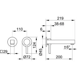 Keuco EDITION 90 Einhebel-Waschtischmischer UP, 21,9 Cm -Megabad Verkäufe hersteller keuco edition 90 armaturen waschtisch 2652991