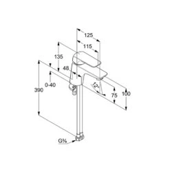 Kludi AMEO Waschtisch-Einhandmischer Ohne Ablaufgarnitur 7 Kludi AMEO Waschtisch-Einhandmischer Ohne Ablaufgarnitur -Megabad Verkäufe hersteller kludi ameo waschtisch einhandmischer ohne 13862114