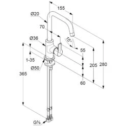 Kludi PURE&EASY Waschtisch-Einhandmischer 5 Kludi PURE&EASY Waschtisch-Einhandmischer -Megabad Verkäufe hersteller kludi pure easy waschtisch einhandmischer 1667997