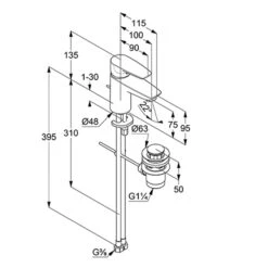 Kludi PURE&SOLID Waschtisch-Einhandmischer 75 5 Kludi PURE&SOLID Waschtisch-Einhandmischer 75 -Megabad Verkäufe hersteller kludi pure solid waschtisch einhandmischer 13853120