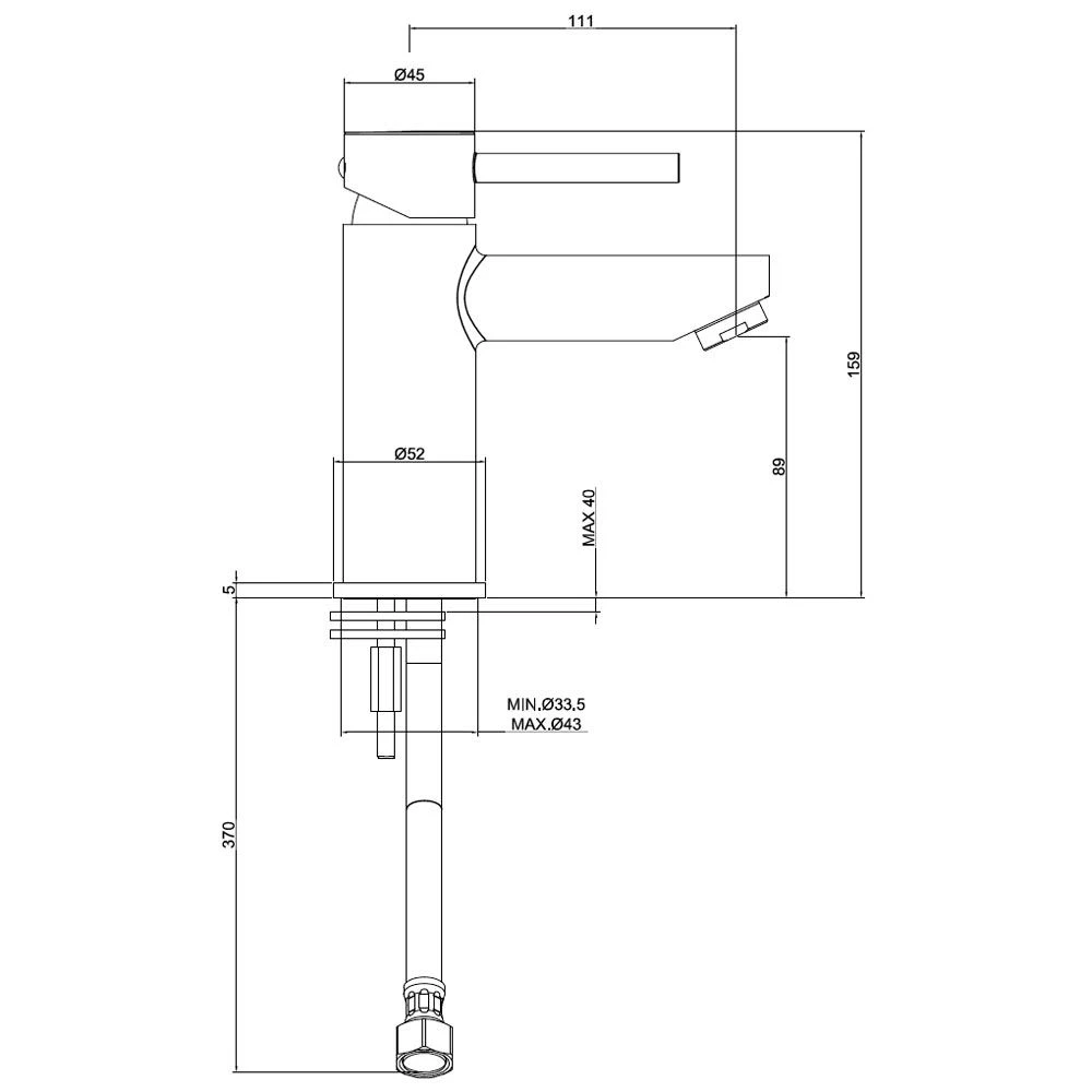 Kronenbach AQA 2.0 Waschtisch-Einhebelmischer Ohne Ablaufgarnitur 7 Kronenbach AQA 2.0 Waschtisch-Einhebelmischer Ohne Ablaufgarnitur – Bild 5