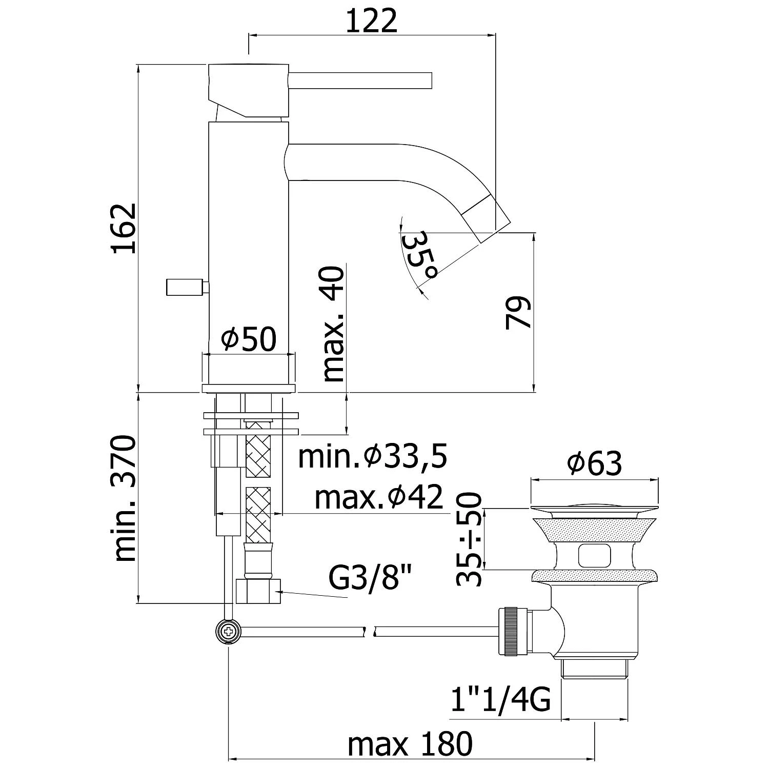 Kronenbach Lima 2.0 Waschtischeinhebelmischer 6 Kronenbach Lima 2.0 Waschtischeinhebelmischer – Bild 4