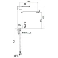 Kronenbach Neura 2.0 XL-Size Waschtisch-Einhebelmischer Ohne Ablaufgarnitur -Megabad Verkäufe hersteller kronenbach neura 2 waschtisch m 1050556