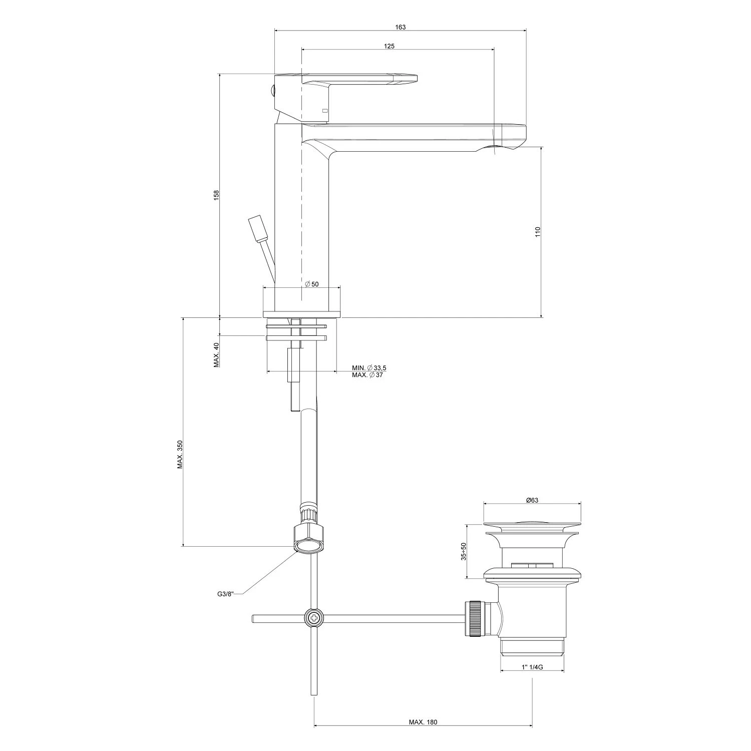 Kronenbach Plana 2.0 Waschtisch-Einhebelmischer 6 Kronenbach Plana 2.0 Waschtisch-Einhebelmischer – Bild 4