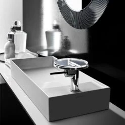 LAUFEN Kartell Einhebel-Waschtischmischer Mit Deko-Disc Und Ablaufventil -Megabad Verkäufe hersteller laufen kartell armatur waschtisch einhebelmischer 10248845