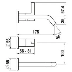 LAUFEN Kartell Einhand-2-Loch-Wandarmatur 11 LAUFEN Kartell Einhand-2-Loch-Wandarmatur -Megabad Verkäufe hersteller laufen kartell armaturen waschtisch einhand 12455119