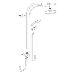House Duschsystem Mit Umsteller Und Kopfbrause Rund, Aufputz -Megabad Verkäufe hersteller megabad profi collection brausenprogramm duschsysteme 9166830