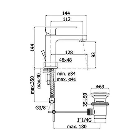 Pure 2.0 Einhebel-Waschtischbatterie Mit Ablaufgarnitur 6 Pure 2.0 Einhebel-Waschtischbatterie Mit Ablaufgarnitur – Bild 4
