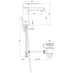Home 2.0 Einhebel-Waschtischbatterie Mit Ablaufgarnitur -Megabad Verkäufe hersteller megabad sortiment badarmaturen architekt 500 937599