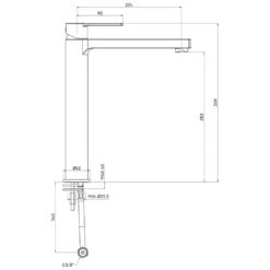 Home 2.0 Einhebel-Waschtischbatterie Mit Hohem Sockel, Ohne Ablaufgarnitur -Megabad Verkäufe hersteller megabad sortiment badarmaturen architekt 500 937601