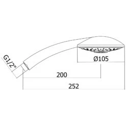 House Handbrause Ø 10,5 Cm 5 House Handbrause Ø 10,5 Cm -Megabad Verkäufe hersteller megabad sortiment brausenprogramm handbrausen house 3345452