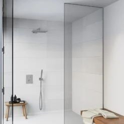 Steinberg Sensual Rain Pushtronic Set 3 Eckig, Thermostat, 2 Verbraucher, Mit Regenbrause 18 X 30 Cm -Megabad Verkäufe hersteller steinberg sensual rain duschsysteme pushtronic 3548876