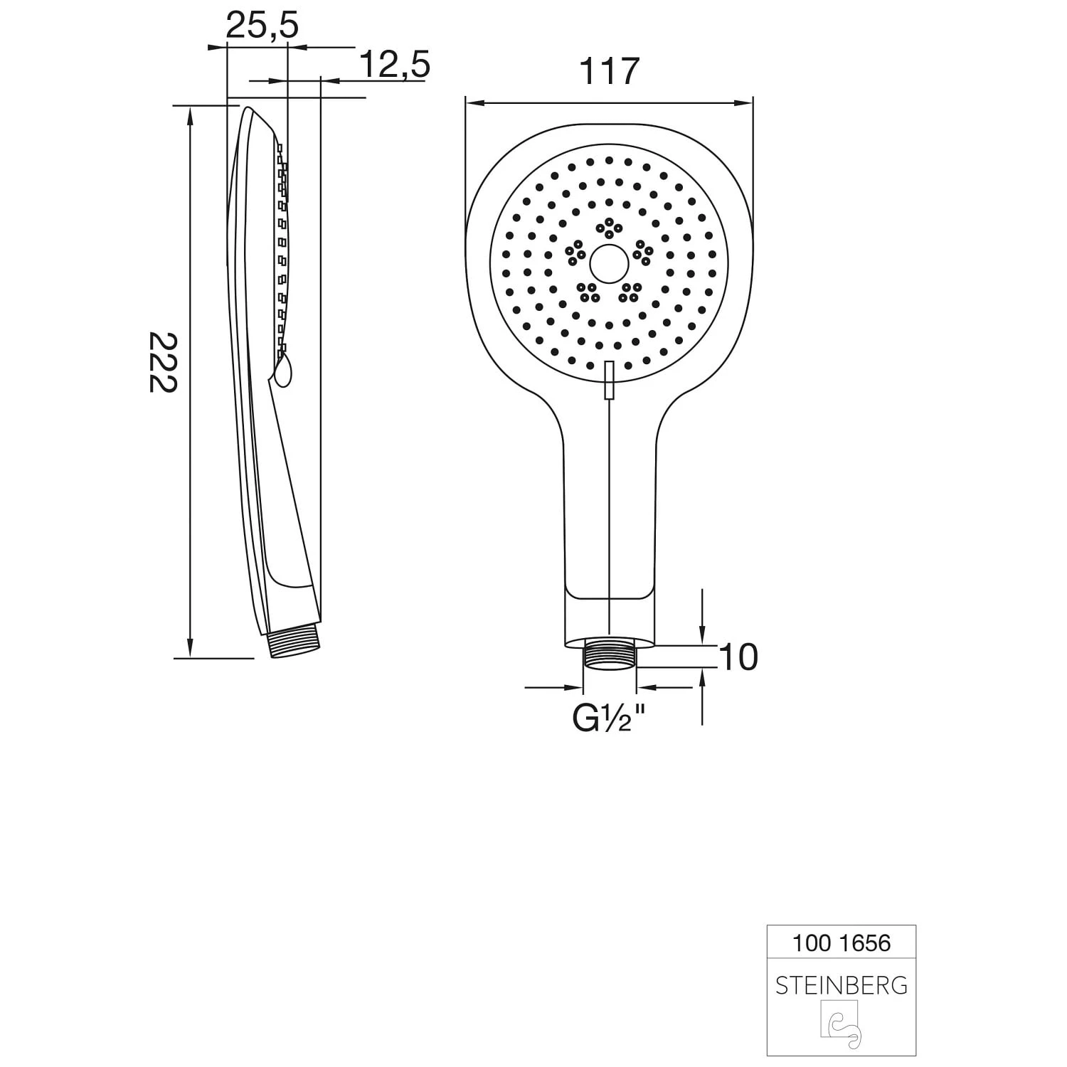 Steinberg Serie 100 Handbrause Dreifach Verstellbar 4 Steinberg Serie 100 Handbrause Dreifach Verstellbar – Bild 2