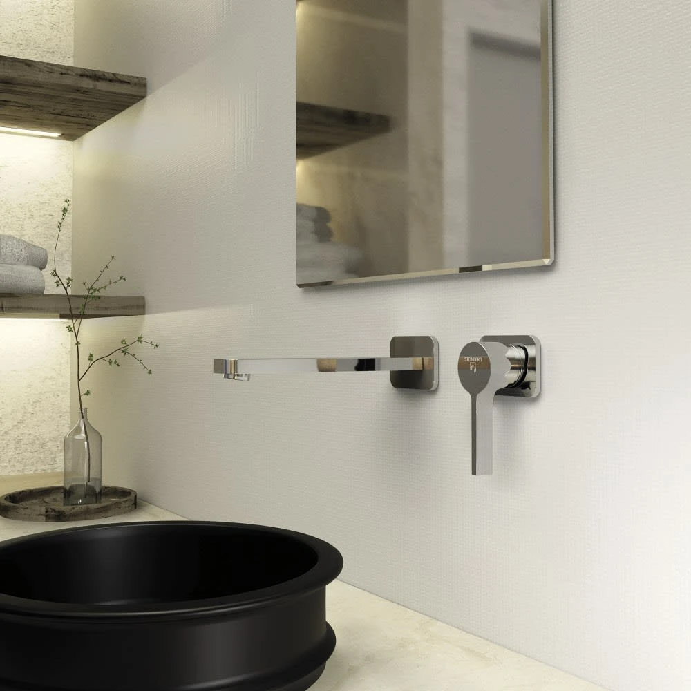 Steinberg Serie 230 Wand-Einhebelmischbatterie Ausladung 25 Cm 4 Steinberg Serie 230 Wand-Einhebelmischbatterie Ausladung 25 Cm – Bild 2