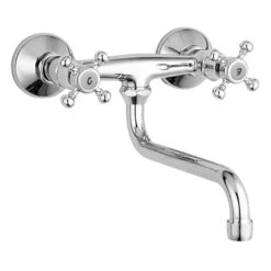 Herzbach ANAIS Spültisch-Wandbatterie 18 Cm -Megabad Verkäufe herzbach anais waschtisch spueltisch wandbatterie 13965663