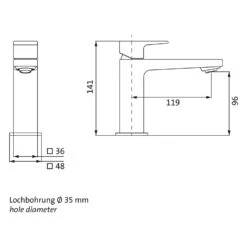Herzbach CEO Waschtisch-Einlochbatterie S-Size Ohne Ablaufgarnitur -Megabad Verkäufe herzbach ceo waschtisch einlochbatterie size ohne 11903730