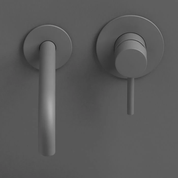 Herzbach DEEP GREY Waschtisch-Unterputzbatterie Farbset, Ausladung 24 Cm 4 Herzbach DEEP GREY Waschtisch-Unterputzbatterie Farbset, Ausladung 24 Cm – Bild 2