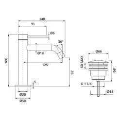 Herzbach DEEP IX Waschtischmischer Slim S-Size Mit PUSH-Ablaufventil 10 Herzbach DEEP IX Waschtischmischer Slim S-Size Mit PUSH-Ablaufventil -Megabad Verkäufe herzbach deep ix waschtisch waschtischmischer slim 13943245