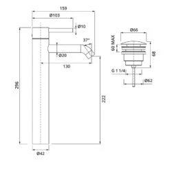 Herzbach DEEP IX Waschtischmischer XL-Size 13 Cm Mit PUSH-Ablaufventil -Megabad Verkäufe herzbach deep ix waschtisch waschtischmischer xl 13943240