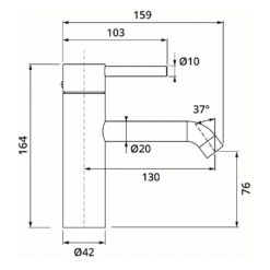 Herzbach DEEP Waschtischmischer M-Size 13 Cm Niederdruck Ohne Ablaufgarnitur 10 Herzbach DEEP Waschtischmischer M-Size 13 Cm Niederdruck Ohne Ablaufgarnitur -Megabad Verkäufe herzbach deep waschtisch waschtischmischer size 130mm 13942207