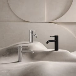 Herzbach DEEP Waschtischmischer M-Size 13 Cm Ohne Ablaufgarnitur -Megabad Verkäufe herzbach deep waschtisch waschtischmischer size 130mm 13942293